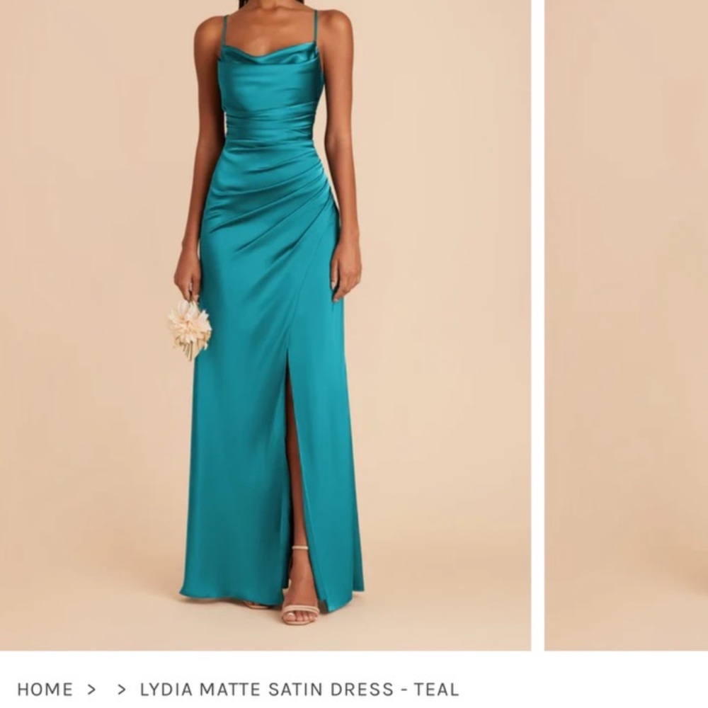 Birdy Grey Teal Satin Dress